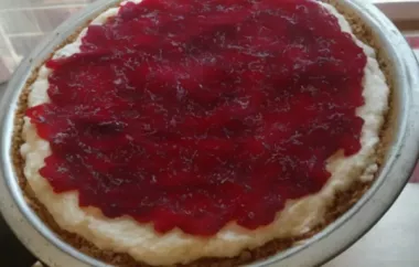 Creamy and Tangy Cranberry Cream Pie Recipe