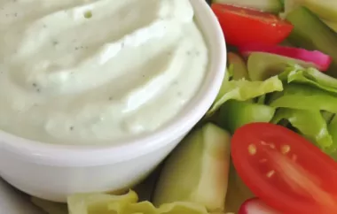 Creamy and tangy dressing with a Greek twist