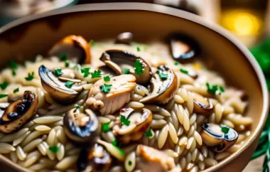 Creamy Boursin Orzo with Chicken and Mushrooms Recipe