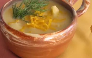 Creamy Cauliflower and Cheese Soup Recipe