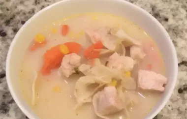 Creamy Chicken and Egg Noodle Soup