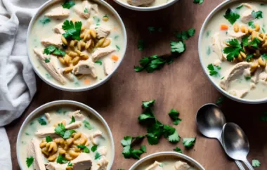 Creamy Chicken and Rice Soup - A Delicious and Comforting Dish