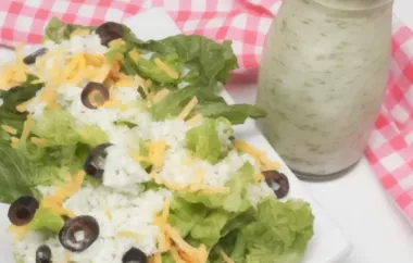 Creamy Cilantro Dressing - A Delicious Addition to Any Salad