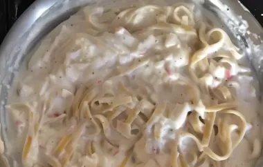 Creamy Crab Alfredo Pasta Recipe