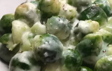 Creamy Cucumber Brussels Sprouts