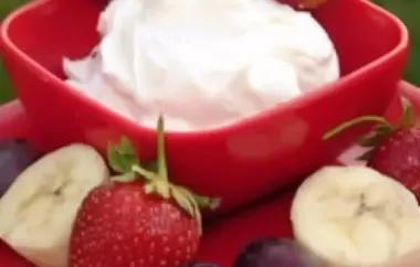 Creamy Fruit Dip Recipe