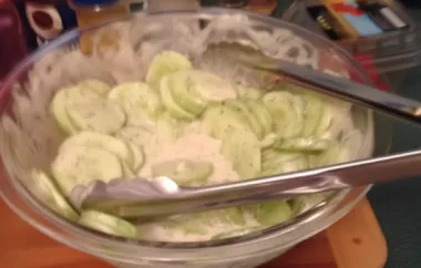 Creamy Garden Cucumber Salad - A Refreshing Summer Side Dish