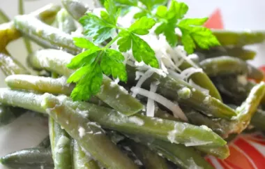 Creamy Green Beans Parmesan