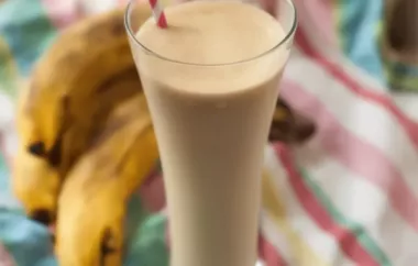 Creamy Peanut Butter Banana Smoothie