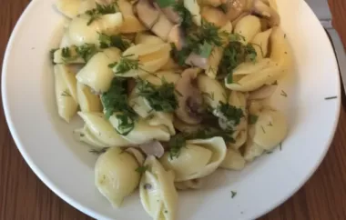 Creamy Penne Pasta with Savory Mushrooms