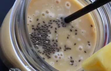 Creamy Pineapple and Banana Smoothie Recipe