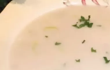 Creamy Potato Leek Soup with a hint of Fresh Herbs