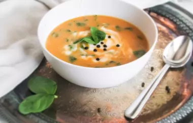 Creamy Vegan Sweet Potato Soup with a Hint of Spice