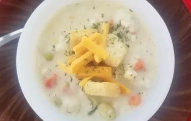 Creamy Vegetable Cheese Soup