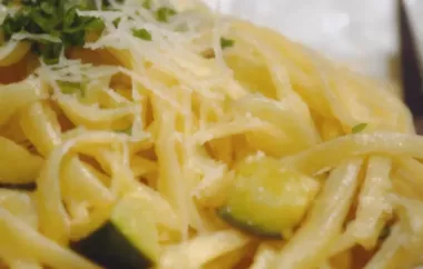 Creamy Zucchini with Linguine