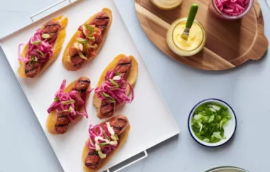 Create a fun and customizable dining experience with a Vegetarian Build-Your-Own-Brat Bar.