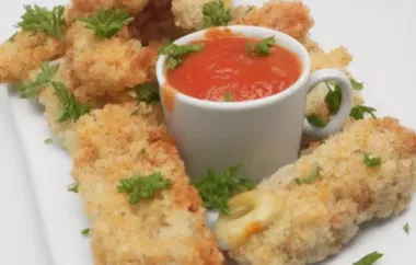 Crispy and Delicious Air Fried Mozzarella Sticks Recipe