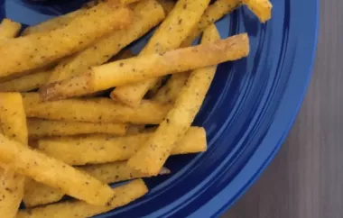 Crispy and Delicious Air Fryer Polenta Fries Recipe