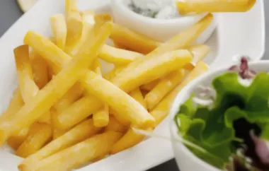 Crispy and Delicious Homemade Fries