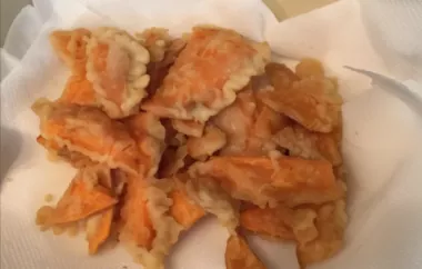 Crispy and flavorful sweet potato tempura