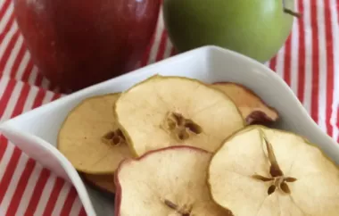 Crispy and Healthy Perfect Apple Chips
