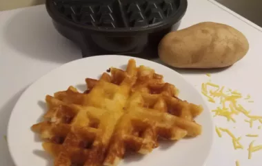 Crispy Cheesy Potato Waffles: A Delicious Twist on Classic Waffles