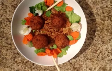 Crispy Deep Fried Asian Chicken Meatballs