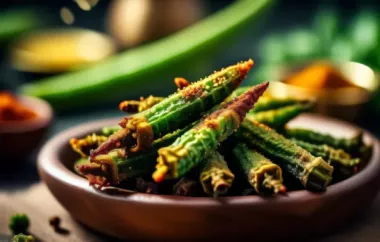 Crispy Indian Okra with Spices and Herbs
