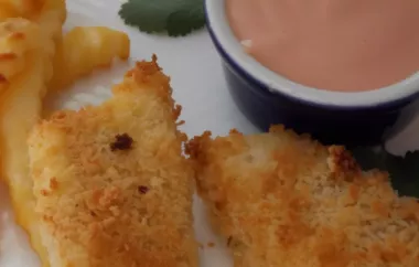 Crispy Parmesan-Crusted Fish Sticks with Tangy Malt Vinegar Dip