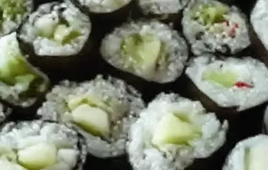 Cucumber and Avocado Sushi