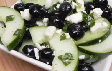 Cucumber-Blueberry-Feta Summer Salad