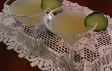 Cucumber Margaritas for a Crowd