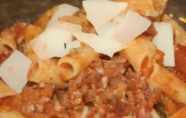 Dad's Bolognese Meat Sauce: A Classic Italian Recipe with a Twist