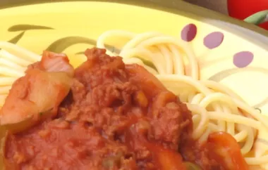 Dad's Spaghetti Sauce Recipe with a Twist of Coffee