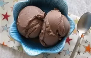 Decadent and creamy eggless chocolate gelato