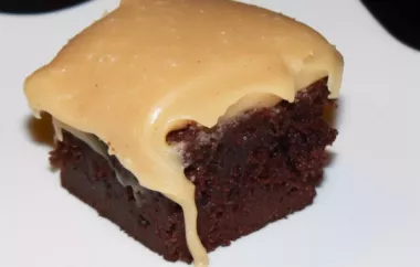 Decadent and Delicious Brownies with Peanut Butter Fudge Frosting