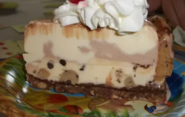 Decadent and Delicious Chocolate Chip Cookie Ice Cream Cake