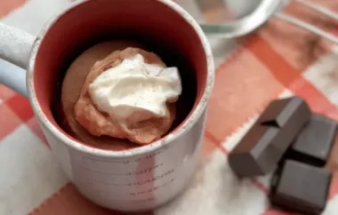 Decadent and Easy Gluten-Free Chocolate Mocha Mug Cake Recipe