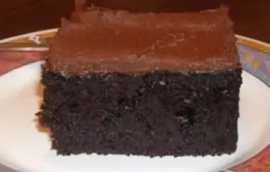 Decadent and Moist Black Chocolate Cake Recipe