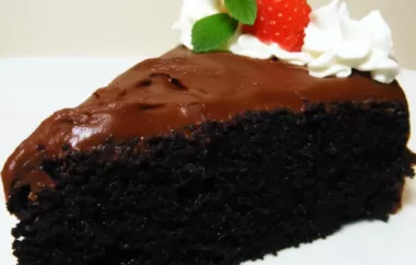 Decadent Chocolate Cake II Recipe