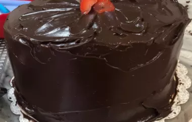 Decadent Chocolate Cake with a Burst of Raspberry Flavor