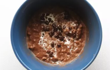 Decadent Chocolate Coffee Oatmeal