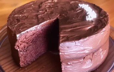 Decadent Chocolate Ganache Layer Cake Recipe