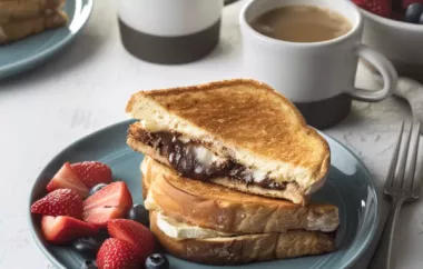 Decadent Chocolate meets Creamy Brie in this Grilled Cheese Twist
