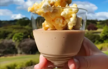 Decadent Chocolate Mousse with Salted Caramel Popcorn