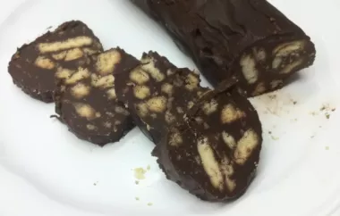 Decadent Chocolate Salami Recipe