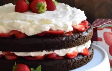 Decadent Chocolate Strawberry Shortcake Recipe