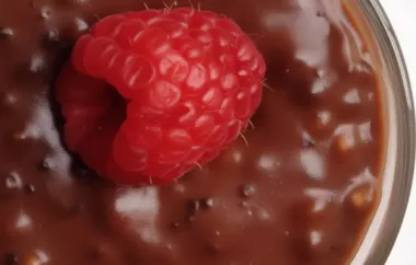 Decadent Chocolate Tapioca Pudding Recipe