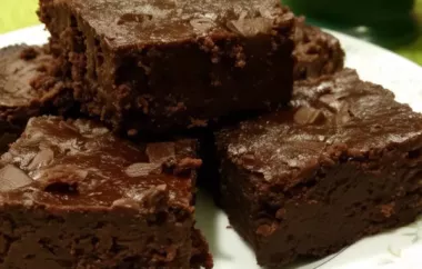 Decadent Flourless Brownies Recipe