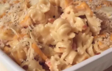 Decadent Lobster Mac with a Three Cheese Blend